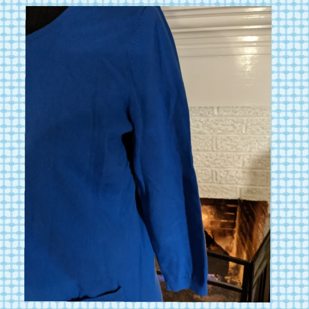 Talbots Royal Blue Cardigan - Picture 4 of 8